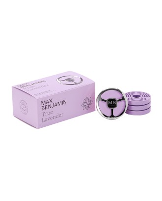 Aromatizator pentru masina cu 4 rezerve, True Lavender, Car Fragrance - MAX BENJAMIN